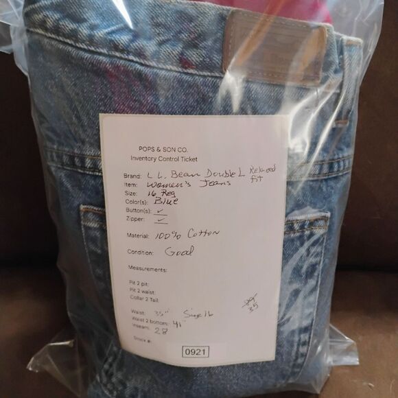 L.L. Bean Double L Relaxed Fit Women's Jeans Size: 16 Reg.     (0921) - Picture 6 of 6